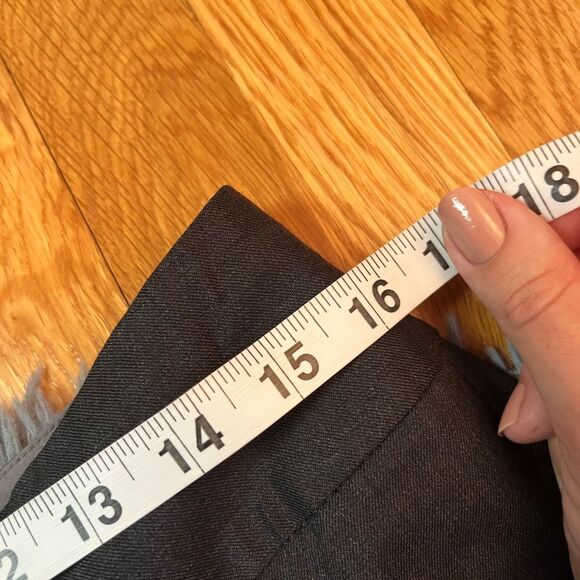 Valette Gray Wool Culotte Pants Cropped Size 8 - Picture 4 of 6